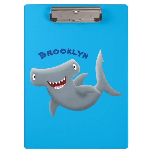 Porte-bloc Drôle mignon requin marteau dessin animé (Devant)