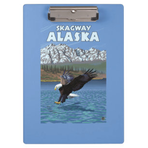 Porte-bloc Eagle chauve plongeant - Skagway, Alaska