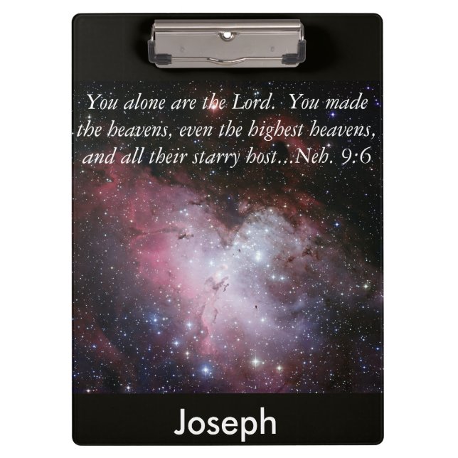 Porte-bloc Eagle Nebula Bible Verse Porte - bloc personnalisé (Devant)