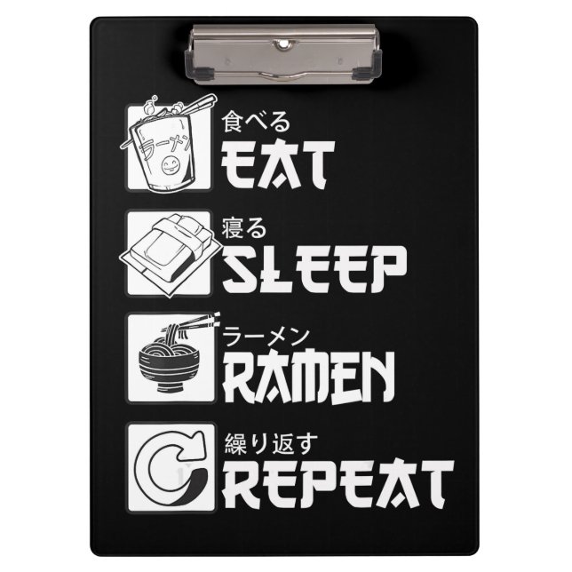 Porte-bloc Eat Sleep Anime Repeat Venin Idea Cosplayer (Devant)
