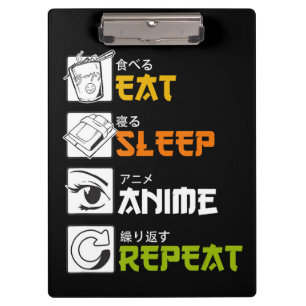 Porte-bloc Eat Sleep Anime Repeat Venin Idea Cosplayer