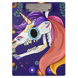 Porte-bloc École de squelette acrylique Unicorne des meilleur