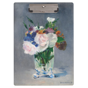 Porte-bloc Edouard Manet - Fleurs dans un Vase de Cristal