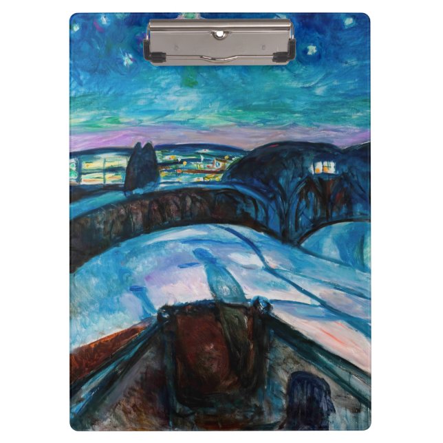 Porte-bloc Edvard Munch - Nuit étoilée 1922 (Devant)