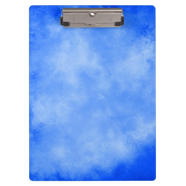 Porte-bloc Effet nuage tempête élégant motif bleu givre (Devant)