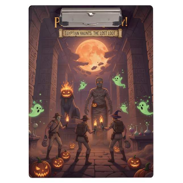 Porte-bloc égyptien d'Halloween (Devant)