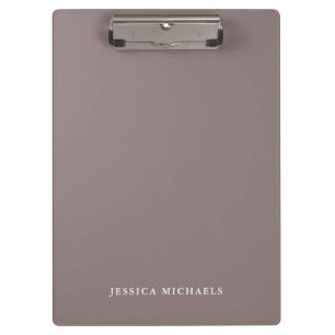 Porte-bloc Élégant minimaliste Dusty Rose personnalisé