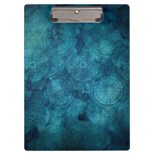 Porte-bloc Elégant Motif d'aquarelle Mandala Turquoise