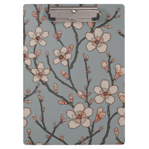 Porte-bloc Élégant Motif Fleur rose Douce Fleur Fleur de Ceri