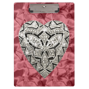 Porte-bloc Élégant Porte - bloc de coeur Red Designer