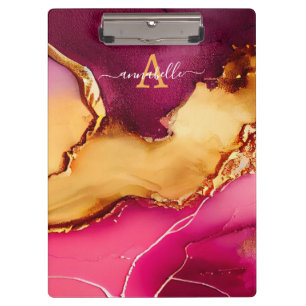 Porte-bloc Élégant Porte - bloc personnalisé en marbre rose e