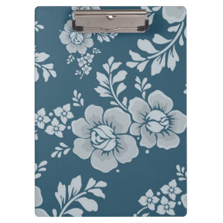 Porte-bloc Elegant Vintage Blue Flower Pattern