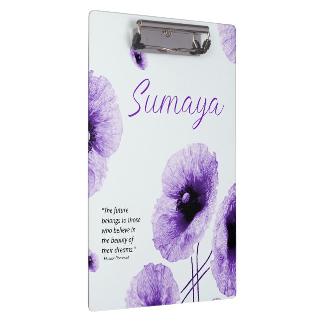 Porte-bloc Élégant Violet Floral Porte - bloc personnalisable (Swatch)
