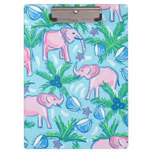 Porte-bloc Eléphant rose Preppy