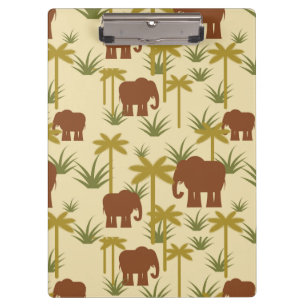 Porte-bloc Éléphants et paumes dans le camouflage