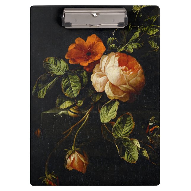 Porte-bloc Elias van den Broeck, Still Life avec des Roses (Devant)