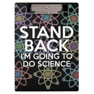 PORTE-BLOC ÉLOIGNEZ-VOUS JE VAIS FAIRE DE LA SCIENCE