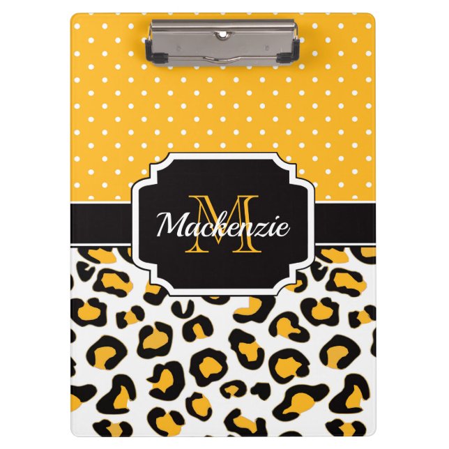 Porte-bloc Empreinte de léopard mignon (Devant)