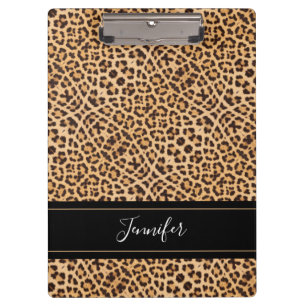 Porte-bloc Empreinte de léopard moderne Girly Chic Personnali