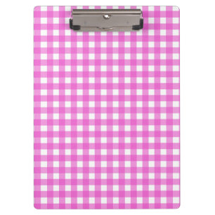 Porte-bloc En vichy rose