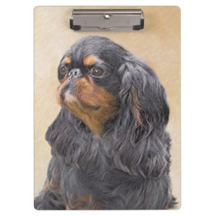 Porte-bloc English Toy Spaniel Peinture Animal Art original