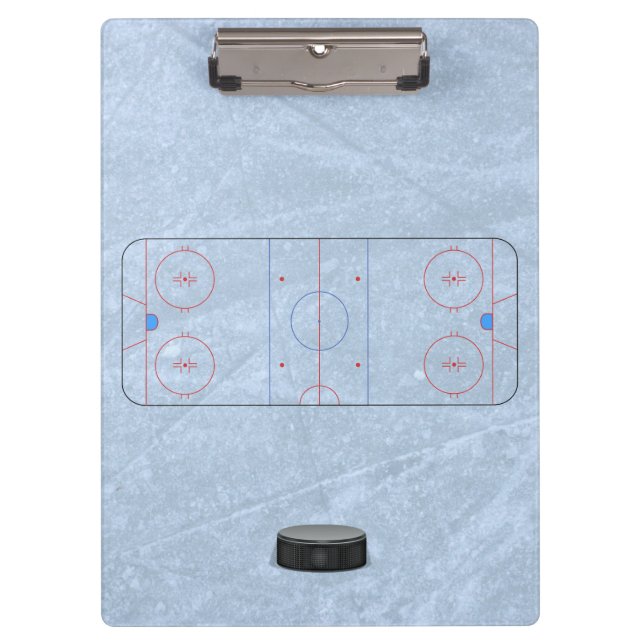Porte-bloc Entraîneur de hockey sur glace (Devant)
