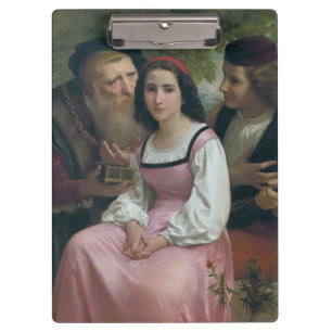 Porte-bloc Entre richesse et amour (par Bouguereau)