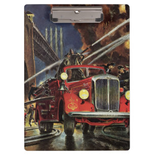 Porte-bloc Entreprise Vintage, Pompiers Véhicules de pompiers