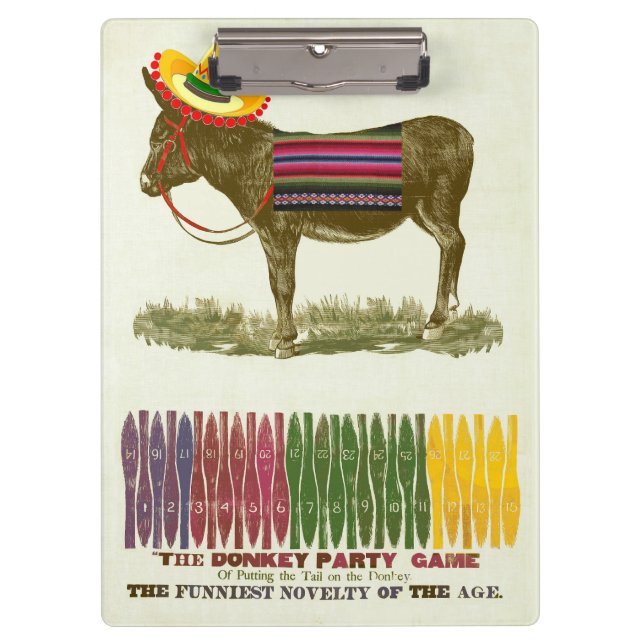 Porte-bloc Éplucher la queue sur l'âne (Devant)