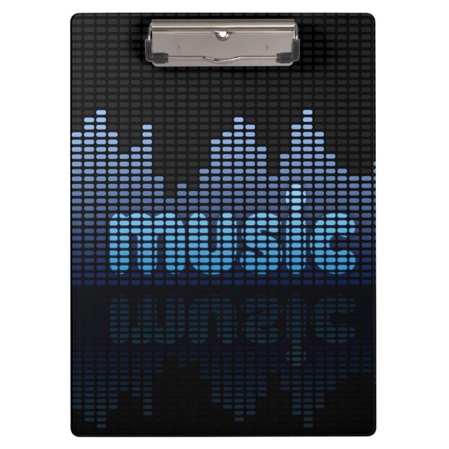 Porte-bloc Equalizer numérique Musique Wave Wall (Devant)
