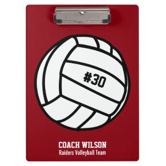 Porte-bloc Équipe de volleyball personnalisée, Nom et numéro