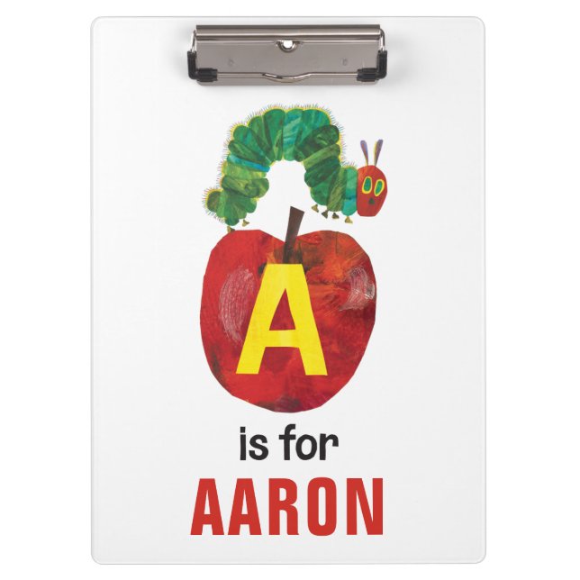 Porte-bloc Eric Carle | A est pour Apple (Devant)