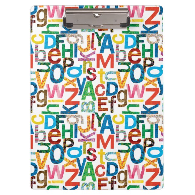 Porte-bloc Eric Carle | Lettres Motifs alphabétiques (Devant)