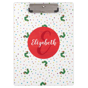 Porte-bloc Eric Carle   Motif de chenille et de points