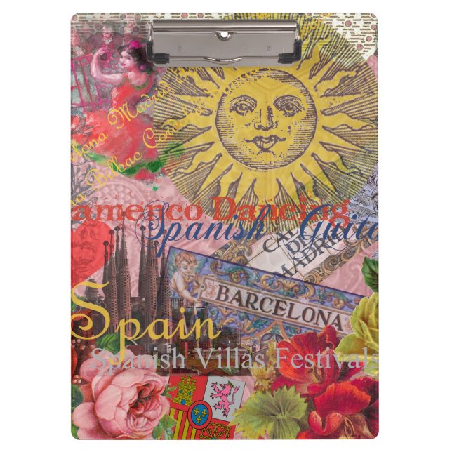 Porte-bloc Espagne Sunshine Espagnol Travel Art (Devant)