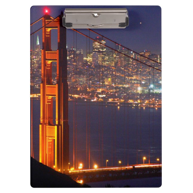 Porte-bloc États-Unis, Californie. Pont Golden Gate la nuit (Devant)