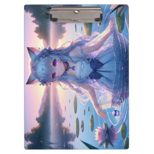 Porte-bloc Ethérée Anime Catgirl double face