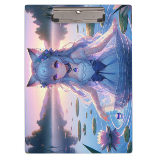 Porte-bloc Ethérée Anime Catgirl double face