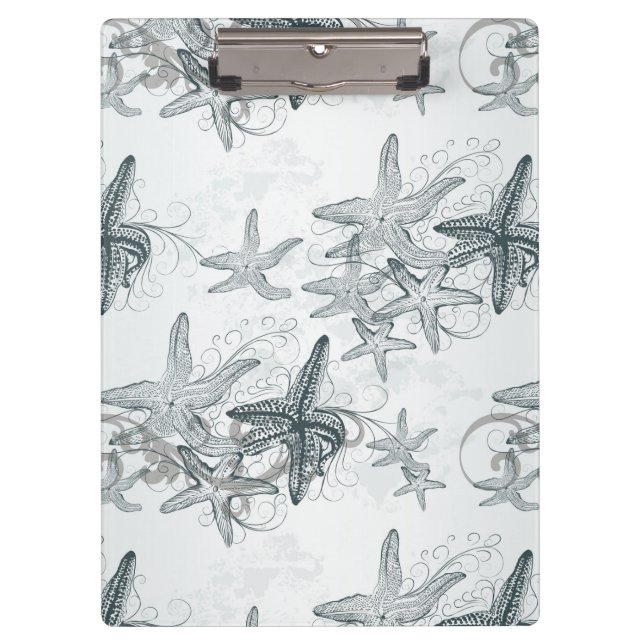 Porte-bloc Étoiles de mer sur le motif de mer (Devant)