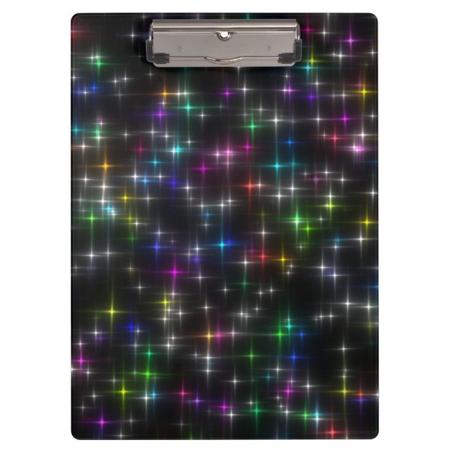 Porte-bloc Étonnantes étoiles multicolores (Devant)
