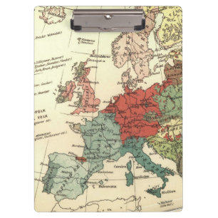 Porte-bloc Europe Carte Pays Antique Mondiale