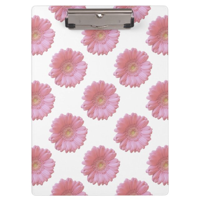 Porte-bloc Faisée de gerbera rose pâle (Devant)