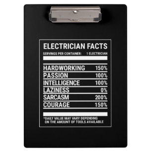 Porte-bloc Faits d'électricien