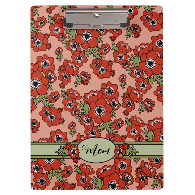 Porte-bloc Fête des mères personnalisées (Devant)