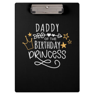 Porte-bloc Fête des pères Papa De La Princesse D'Anniversaire