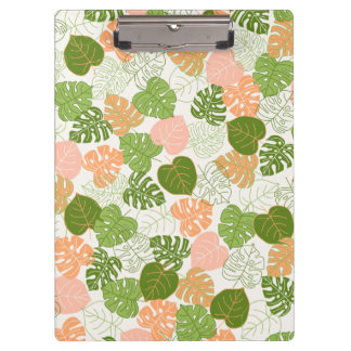 Porte-bloc Feuille de monstère tropicale