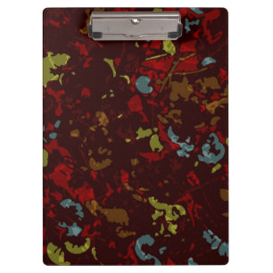 Porte-bloc Feuille et fleurs colorés contre le camouflage