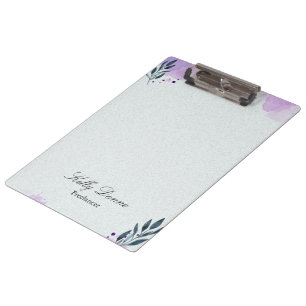 Porte-bloc Feuilles d'aquarelle vert pourpre