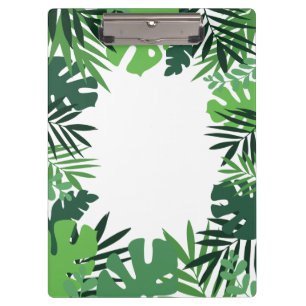 Porte-bloc Feuilles de palmiers écologiques, monogramme de j