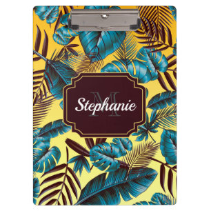 Porte-bloc Feuilles tropicaux colorés